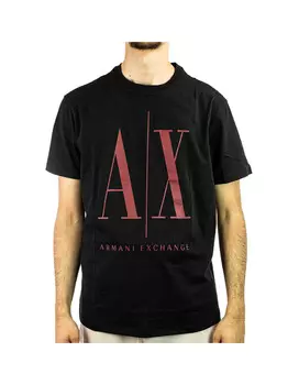 Черная мужская футболка Armani Exchange