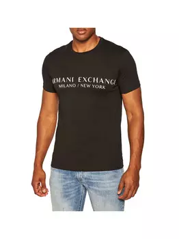 Черная мужская футболка Armani Exchange