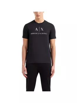 Черная мужская футболка Armani Exchange