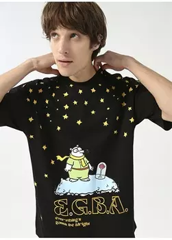 Черная мужская футболка Boyner