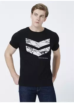 Черная мужская футболка Hummel