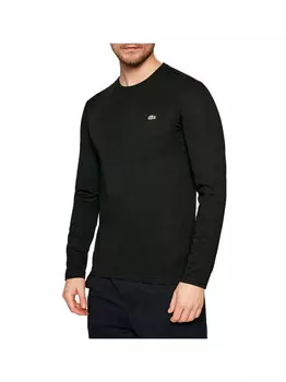 Черная мужская футболка Lacoste