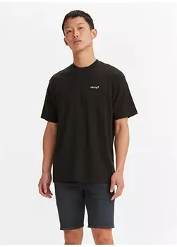 Черная мужская футболка Levis
