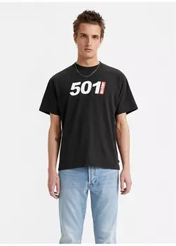 Черная мужская футболка Levis