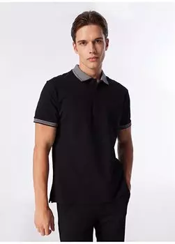 Черная мужская футболка-поло 4B4824200016 Beymen Business, черный