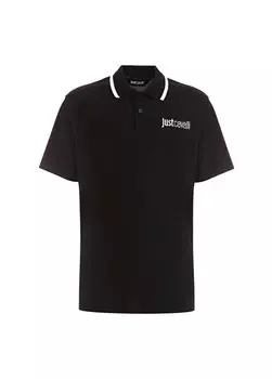 Черная мужская футболка-поло 75OAGT05 Just Cavalli, черный