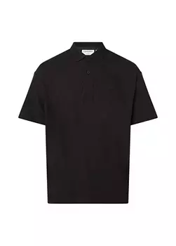 Черная мужская футболка-поло Calvin Klein