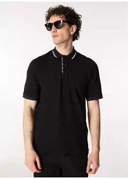Черная мужская футболка-поло JJSTEEL POLO SS Jack & Jones, черный
