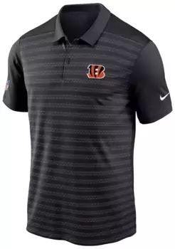 Черная мужская футболка-поло Nike Cincinnati Bengals Sideline Victory