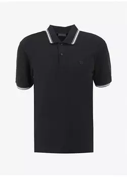 Черная мужская футболка-поло приталенного кроя 1091370 Network, черный