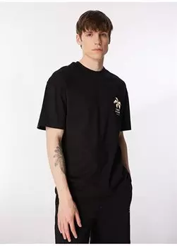 Черная мужская футболка с круглым воротником JOREASTER ACTIVITY TEE SS CREW NECK Jack & Jones, черный