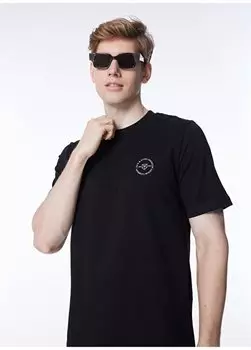 Черная мужская футболка с круглым воротником JPRBLUSHIELD TEE SS CREW NECK EXC Jack & Jones, черный