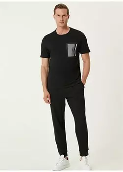 Черная мужская футболка с круглым вырезом 1091149 Network, черный