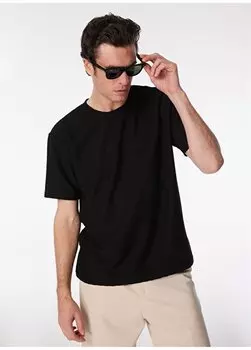 Черная мужская футболка с круглым вырезом 1091152 Network, черный