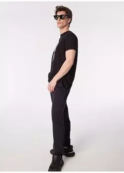 Черная мужская футболка с круглым вырезом 755424542241 Karl Lagerfeld, черный