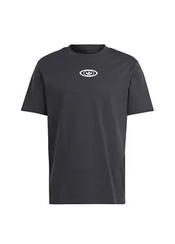 Черная мужская футболка с круглым вырезом Adidas