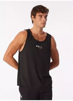 Черная мужская футболка с круглым вырезом АСТАНА U.S. Polo Assn., черный