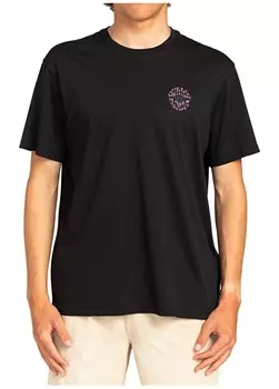 Черная мужская футболка с круглым вырезом Billabong