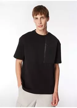 Черная мужская футболка с круглым вырезом GU24MSS03017 Gmg Frenze, черный