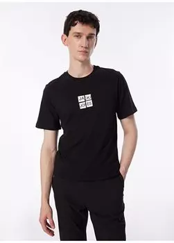 Черная мужская футболка с круглым вырезом JCOJAVION TEE SS CREW NECK EXC Jack & Jones, черный