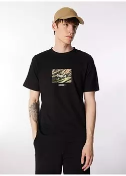 Черная мужская футболка с круглым вырезом JORLAFAYETTE PHOTO TEE SS CREW NECK Jack & Jones, черный