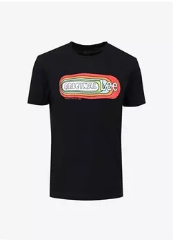 Черная мужская футболка с круглым вырезом L241330001 Футболка с круглым вырезом Lee, черный