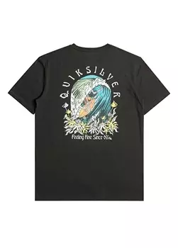 Черная мужская футболка с круглым вырезом Quiksilver