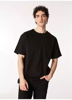 Черная мужская футболка с круглым вырезом с принтом TC9025_POSIVITE The Crow, черный