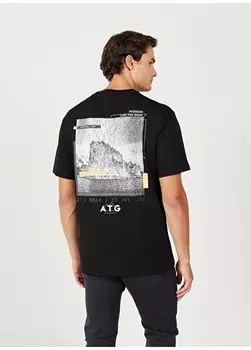 Черная мужская футболка с круглым вырезом W232539001 Футболка с круглым вырезом Wrangler, черный