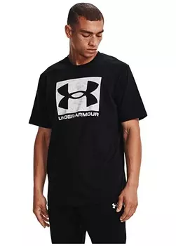 Черная мужская футболка свободного кроя с круглым вырезом Under Armour