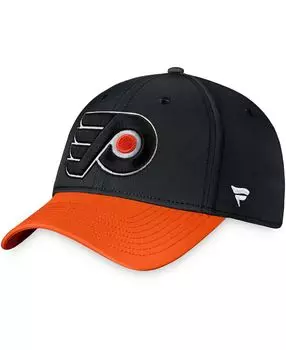 Черная мужская гибкая кепка с логотипом Philadelphia Flyers Core Primary Fanatics