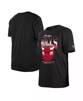Черная мужская и женская футболка Chicago Bulls Summer Classics New Era, черный