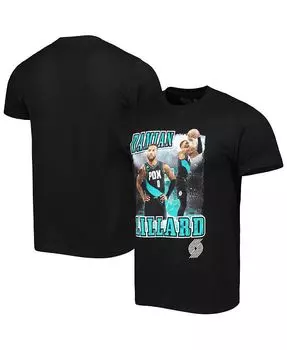 Черная мужская и женская футболка Damian Lillard Portland Trail Blazers Player City Edition Double Double Stadium Essentials, черный