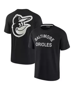 Черная мужская и женская супермягкая футболка Baltimore Orioles с коротким рукавом Fanatics Signature