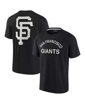 Черная мужская и женская супермягкая футболка San Francisco Giants с коротким рукавом Fanatics Signature