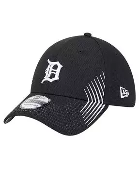 Черная мужская кепка Detroit Tigers Active Dash Mark 39THIRTY Flex New Era, черный