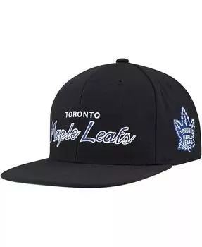 Черная мужская кепка Mitchell Ness Toronto Maple Leafs Core Team Script 2.0 Snapback Mitchell & Ness, черный