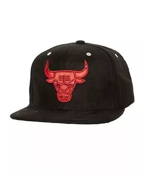 Черная мужская кепка Snapback Chicago Bulls Day 4 Mitchell & Ness, черный
