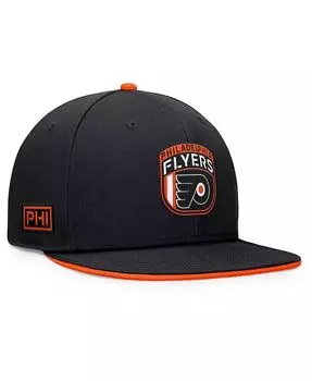 Черная мужская кепка Snapback для драфта НХЛ 2024 Филадельфия Флайерз Fanatics, черный