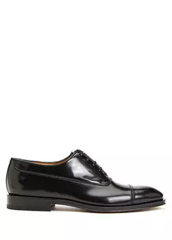 Черная мужская кожаная обувь Ferragamo