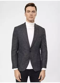 Черная мужская куртка добби приталенного кроя CT2021600299 Svari, черный