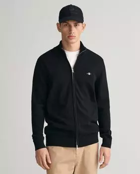 Черная мужская куртка на молнии Gant, черный