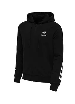 Черная мужская куртка на молнии с капюшоном Hummel