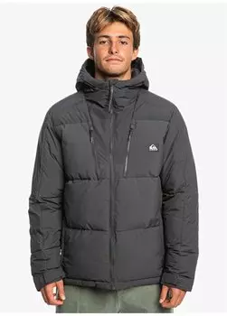 Черная мужская куртка с воротником с капюшоном EQYJK03970 Nomad Jacket Quiksilver, черный