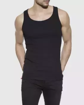 Черная мужская майка Bread & Boxers