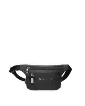 Черная мужская плоская поясная сумка Jarvis Pepe Jeans, черный