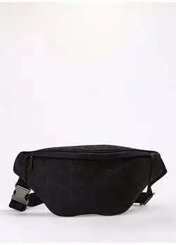 Черная мужская поясная сумка 35x18x6 см BKBO00432P Dirk Bikkembergs, черный