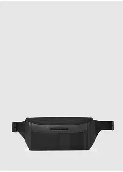 Черная мужская поясная сумка размером 375X145X7 см CA6310S131 Piquadro, черный