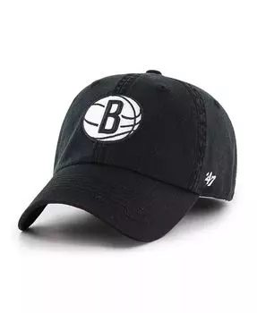 Черная мужская приталенная шляпа Brooklyn Nets Classic Franchise '47 Brand, черный