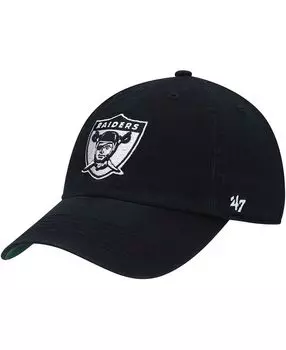 Черная мужская приталенная шляпа Las Vegas Raiders Legacy Franchise '47 Brand